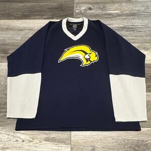 National‎ Hockey League Buffalo Sabres Blue White Mens L Hockey Jersey Blank NHL